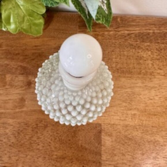 Fenton Hobnail Milk Glass Decanter Opalescent‎ Bottle Vintage Stopper Barware - Picture 5 of 6